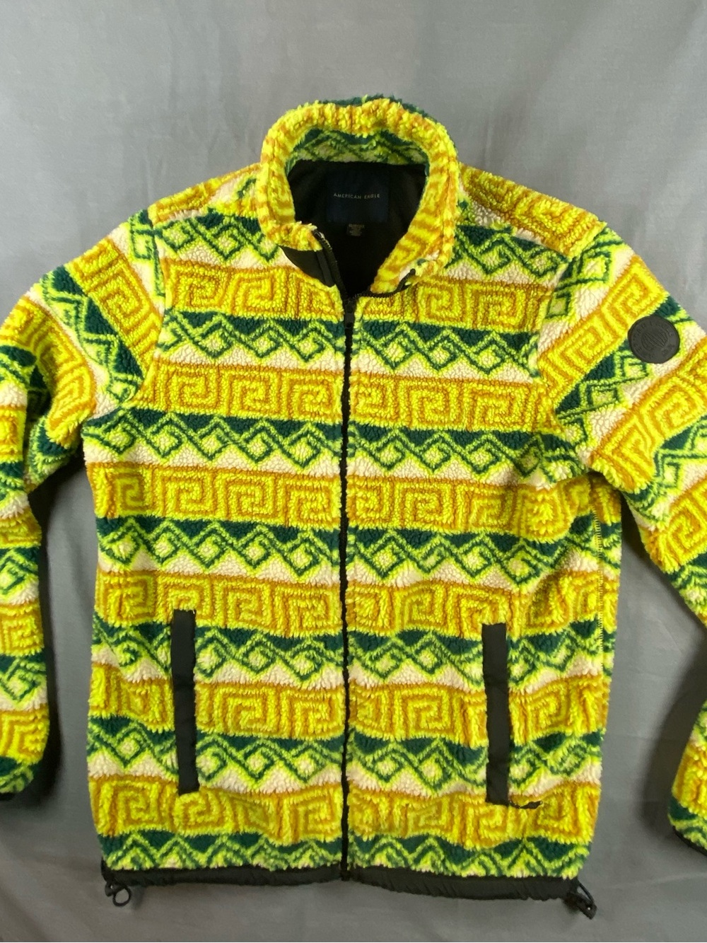American Eagle Sherpa Aztec Western Full Zip up fleece Size XS